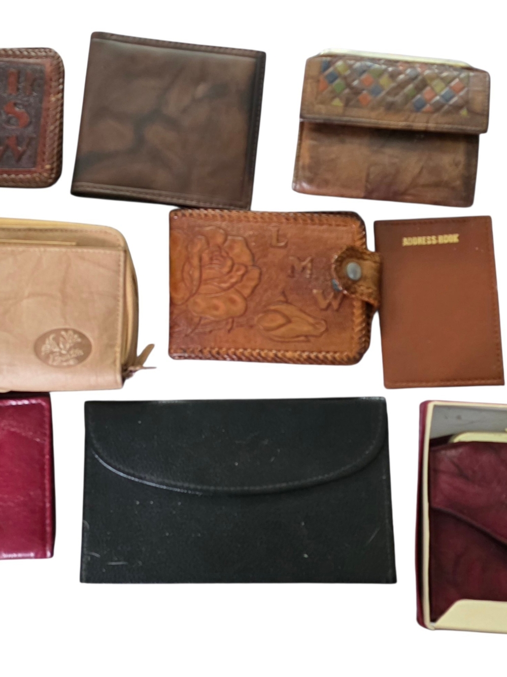 Vintage Lot Of Leather Wallet -